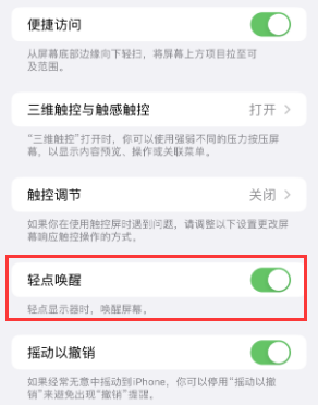 昌化镇苹果授权维修站分享iPhone轻点无法唤醒怎么办 