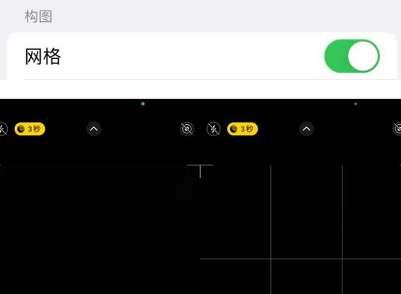 昌化镇苹果手机维修网点分享iPhone如何开启九宫格构图功能